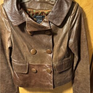 Women's Brown Leather Jacket